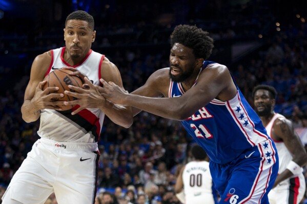 Joel embiid 2024 signed basketball